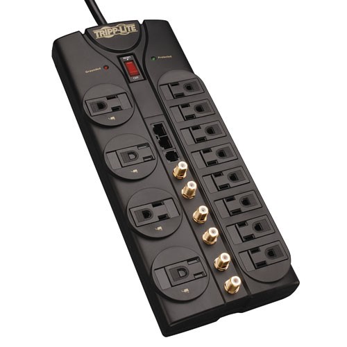 Protect It 12 Outlet Home Business Theater Surge Protector 10 ft Cord 2880 Joules