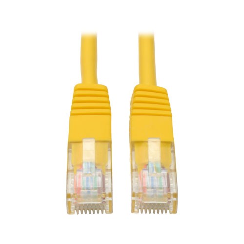 Cat5e Molded Patch Cable 350MHz RJ45 Male Yellow 6 ft