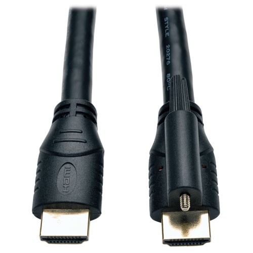 High Speed HDMI Cable with Ethernet and Locking Connector 24AWG 10 Feet