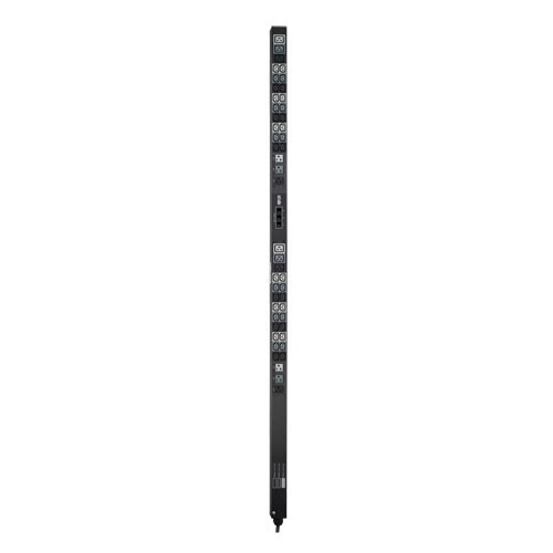 5.7kW 3 Phase Metered PDU 208 120V Outlets 36 C13 6 C19 6 5 15 20R L21 20P 6ft Cord 0U Vertical TAA