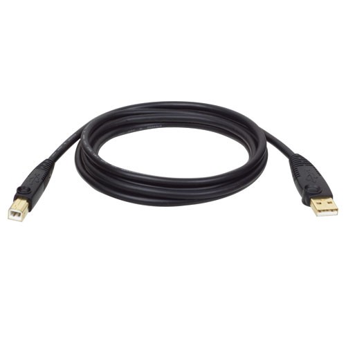 USB 2.0 Hi Speed A B Cable Male Male 10 ft