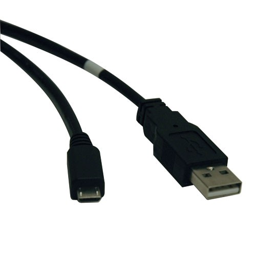 USB 2.0 High Speed A to Micro B Cable Male 3 ft