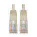 Cat5e Molded Patch Cable 350MHz RJ45 Male White 1 ft