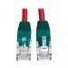 Cat5e 350MHz Molded Cross over Patch Cable RJ45 Red 10 Feet