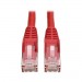 Cat6 Gigabit Snagless Molded Patch Cable RJ45 Male Red 1 ft