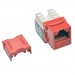 Cat6 Cat5e 110 Style Punch Down Keystone Jack Red