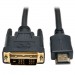 HDMI to DVI Cable Digital Monitor Adapter HDMI to DVI D Male 12 ft