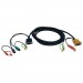 VGA PS2 Audio Combo Cable Kit KVM Switch B006 VUA4 K R 10 ft