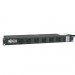 1U Rack Mount Power Strip 120V 20A L5 20P 12 Outlets 6 Front Facing 6 Rear Facing 15 ft Cord