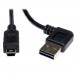 Universal Reversible USB 2.0 High Speed Cable Reversible Right Left Angle A to 5Pin Mini B Male 6 ft