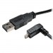 Universal Reversible USB 2.0 High Speed Cable Reversible A to Down Angle 5Pin Micro B Male 6 ft