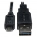 Universal Reversible USB 2.0 High Speed Cable Reversible A to 5Pin Micro B Male 6 inch